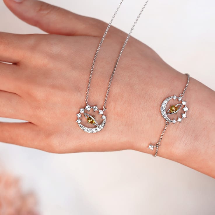 J'ADMIRE 14K Yellow Gold Over Sterling Silver Sun Bracelet