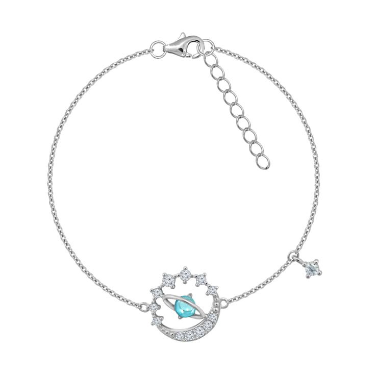 J'ADMIRE Platinum Over Sterling Silver Mercury Bracelet
