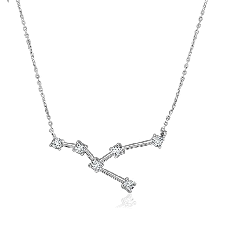 J'ADMIRE Taurus Zodiac Constellation Platinum 950 Over Sterling Silver
Pendant Necklace