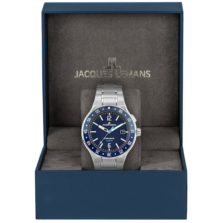 JACQUES LEMANS Hybromatic Men's Watch with Solid Stainless Steel Strap 1-2109