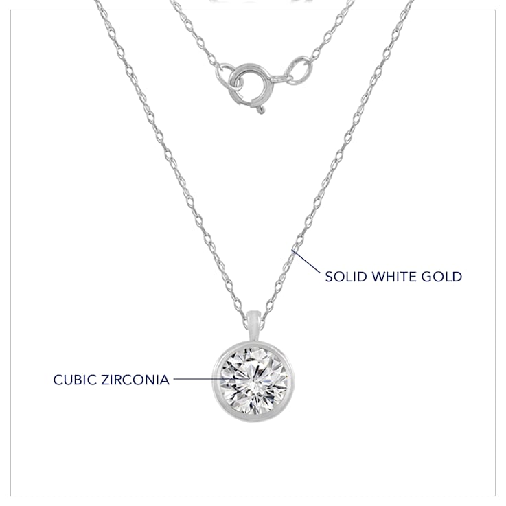 Cubic zirconia floating diamond necklace best sale