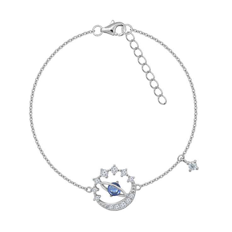 J'ADMIRE Platinum Over Sterling Silver Uranus Bracelet