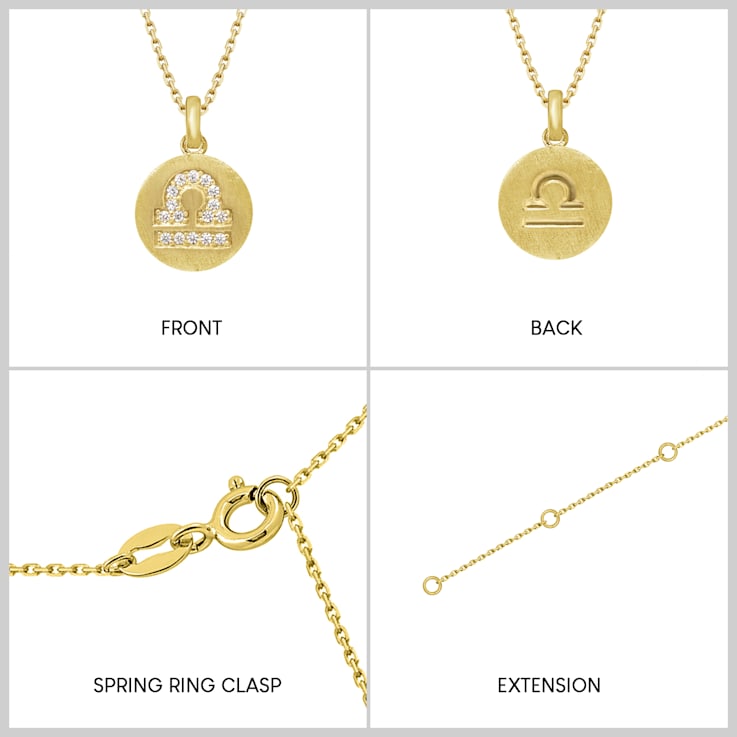 Libra zodiac sign pendant deals