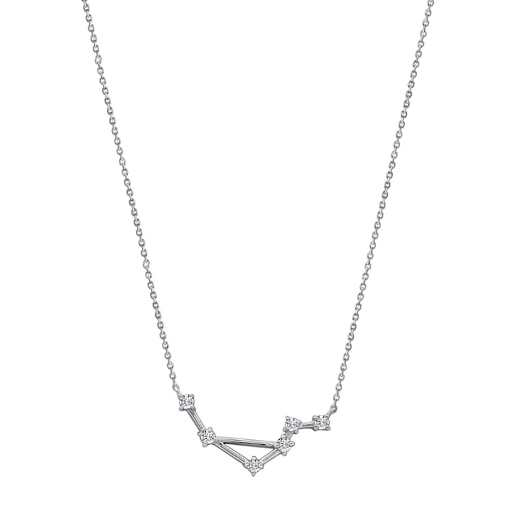 J'ADMIRE Libra Zodiac Constellation Platinum 950 Over Sterling Silver
Pendant Necklace