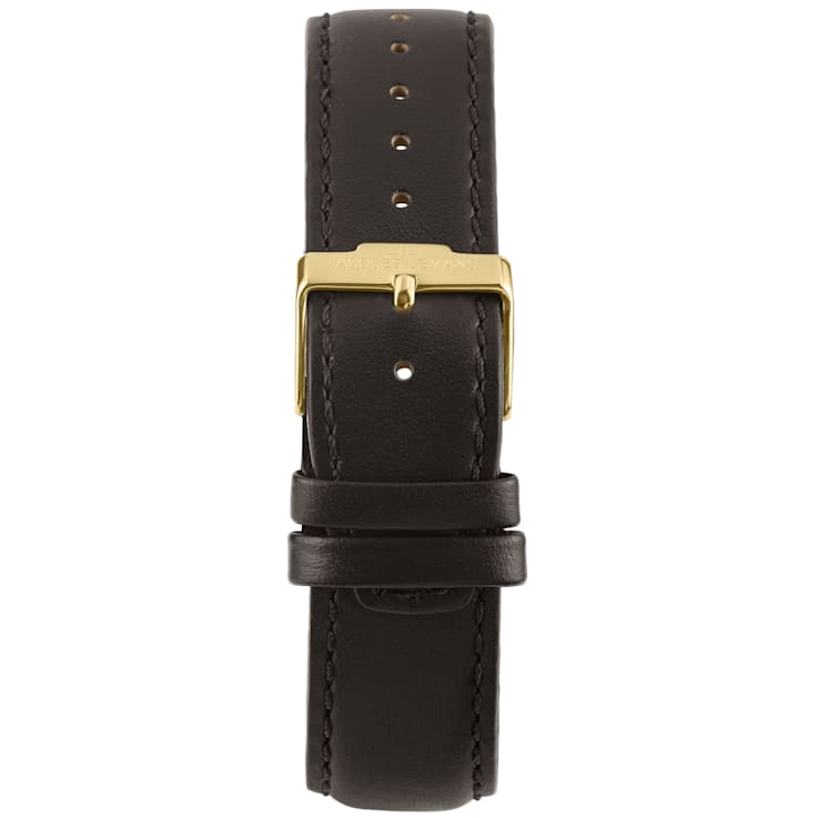JACQUES LEMANS Classic Women's Watch with Leather Strap, Solid Stainless
Steel IP Gold, 1-2122