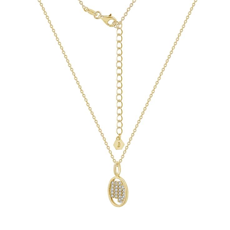 J'ADMIRE Sterling Silver Oval Zodiac Pendant Necklace