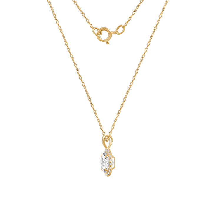 公式通販サイト - ファッション 通販 Halo Round Gold Yellow 14K LUXGEM Pendant 0.5 | Necklace イエローゴールド