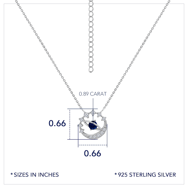 J'ADMIRE Galaxy Planet Neptune Necklace