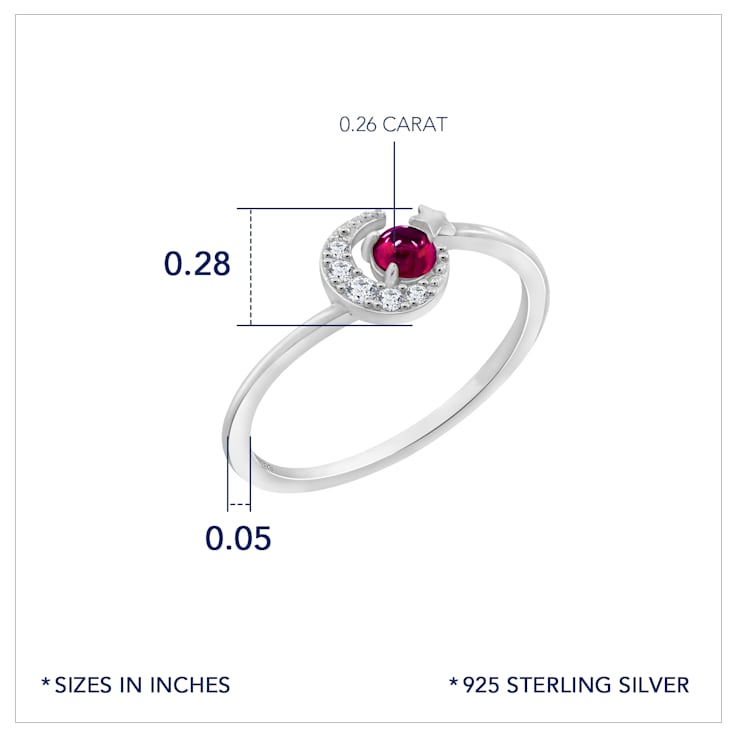 J'ADMIRE Platinum 950 Over Sterling Silver Saturn Ring