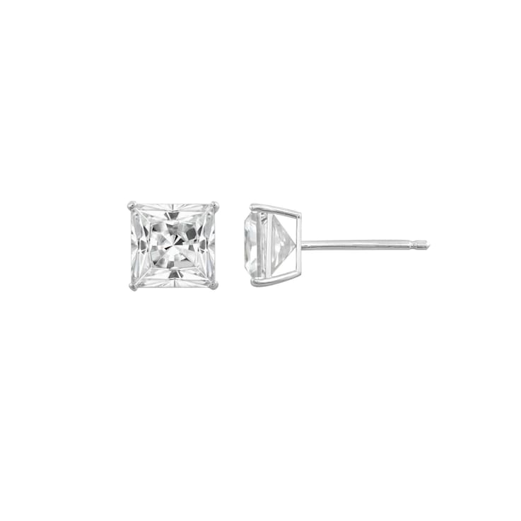 Men's KAY Lab-Grown Diamonds Square-Cut Quad Stud Earrings 1