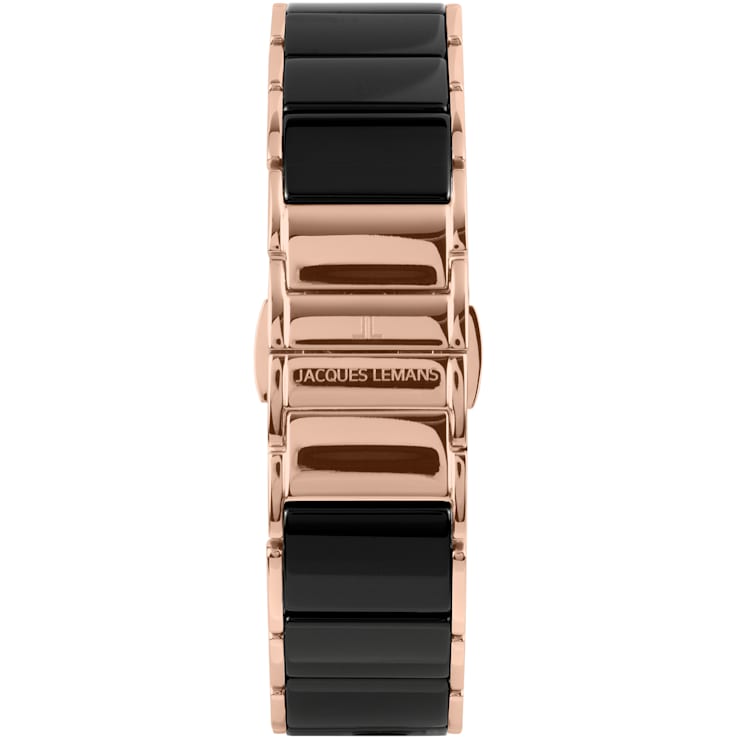 JACQUES LEMANS Dublin Men's Watch with High-Tech Ceramic Strap,
Stainless Rose Chronograph 1-1854