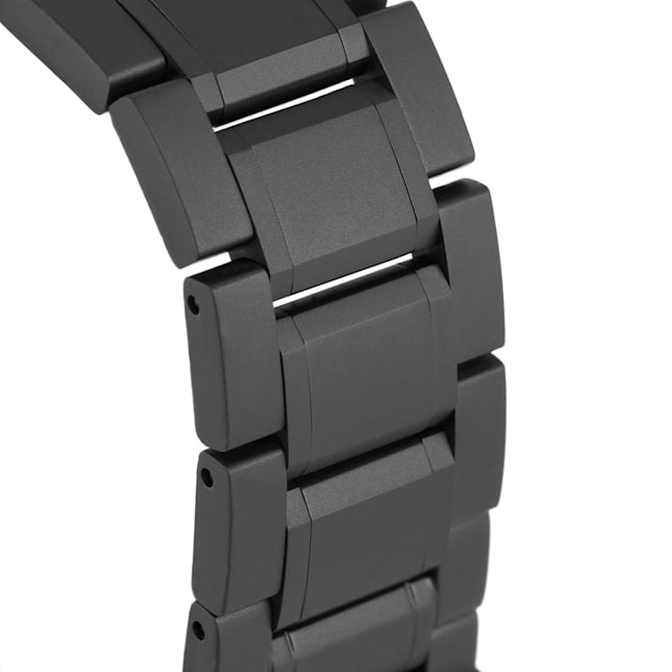 JACQUES LEMANS Hybromatic Men's Watch with Solid Stainless Steel Strap,
IP-Black - Sandblast 1-2109