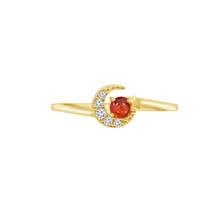 J'ADMIRE 14K Yellow Gold Over Sterling Silver Sun Ring