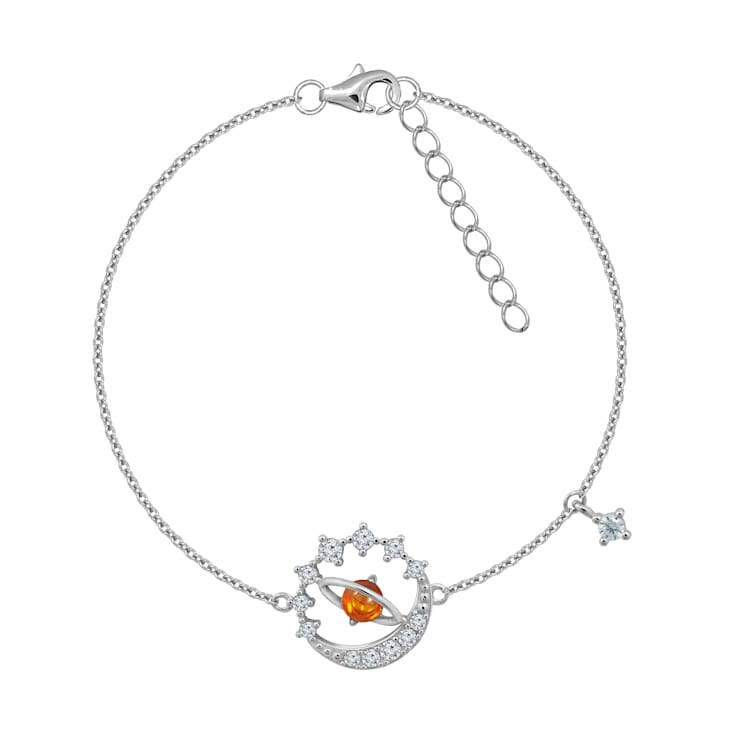 J'ADMIRE Platinum Over Sterling Silver Mars Bracelet