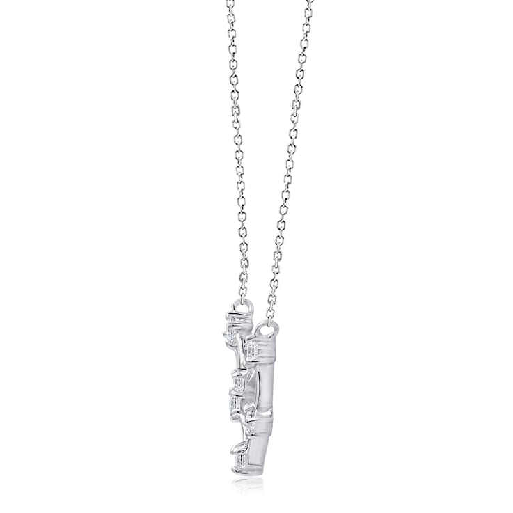 J'ADMIRE Capricorn  Zodiac Constellation Platinum 950 Over Sterling
Silver Pendant Necklace