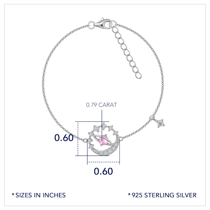 J'ADMIRE Platinum Over Sterling Silver Venus Bracelet