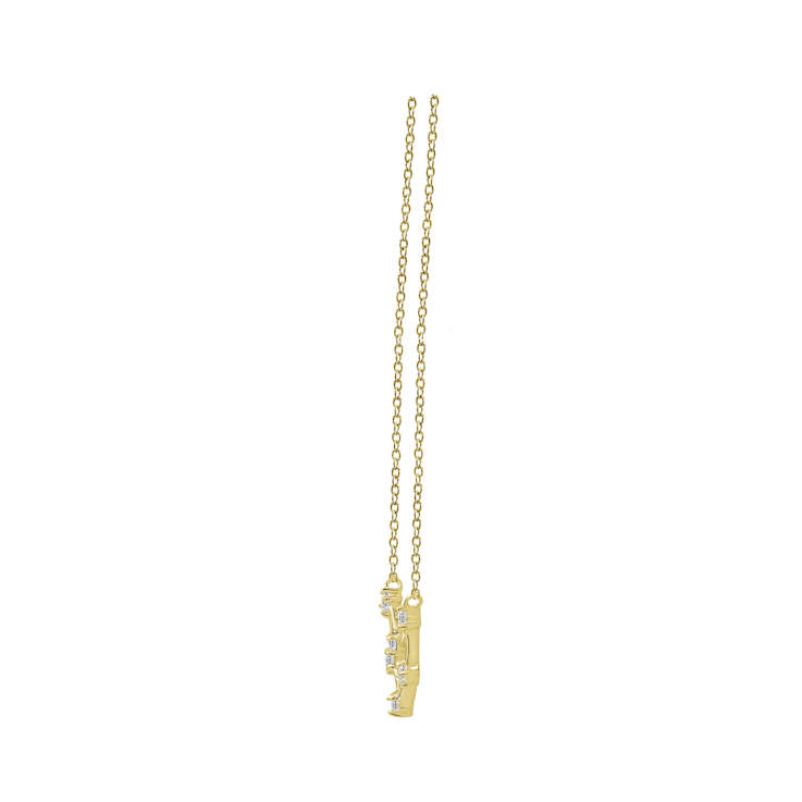 J'ADMIRE Capricorn  Zodiac Constellation 14K Yellow Gold Over Sterling
Silver Pendant Necklace