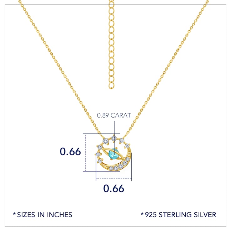 J'ADMIRE Galaxy Planet Mercury Necklace