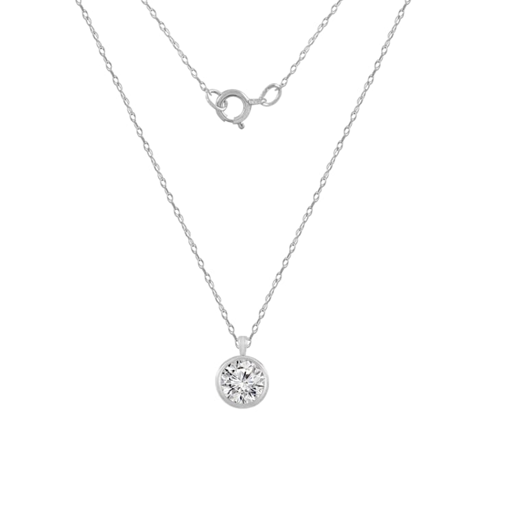 White gold cz necklace outlet