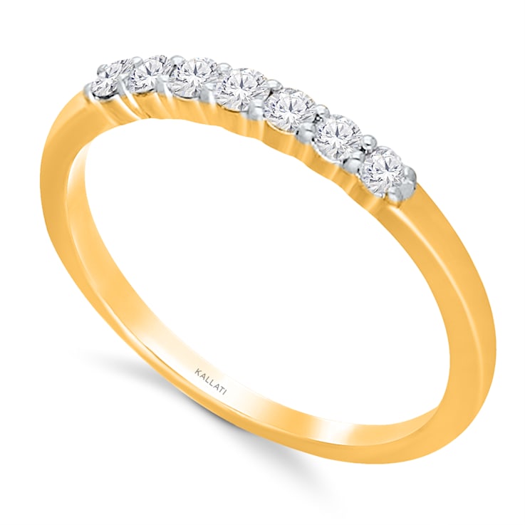 KALLATI Yellow Gold 0.25 ctw Diamond Ring