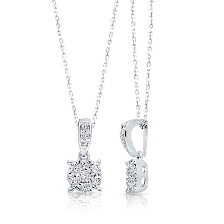 KALLATI White Gold "Eternal" 0.20ct Diamond Pendant