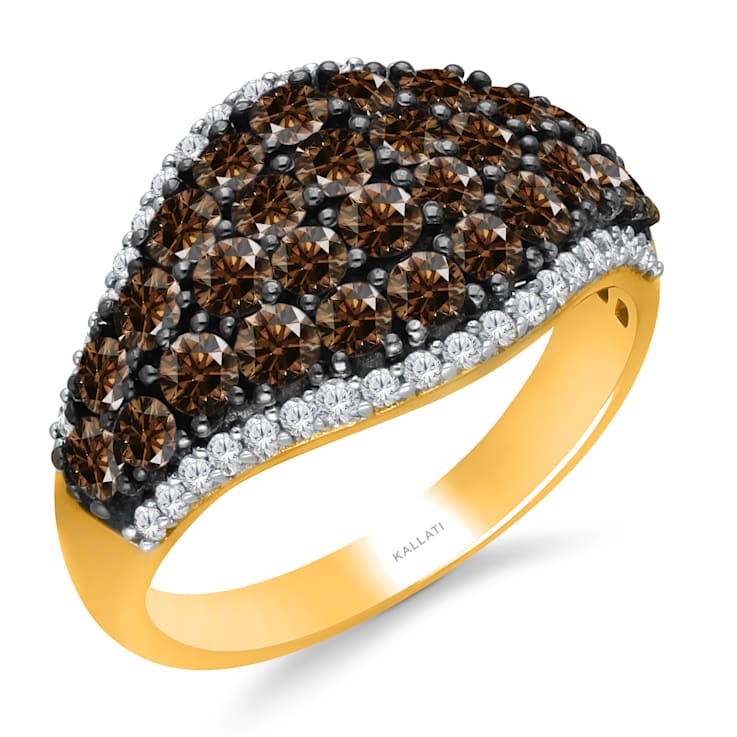 KALLATI Yellow Gold "Coco Kallati" 1.90ct Coco and White
Diamond Ring
