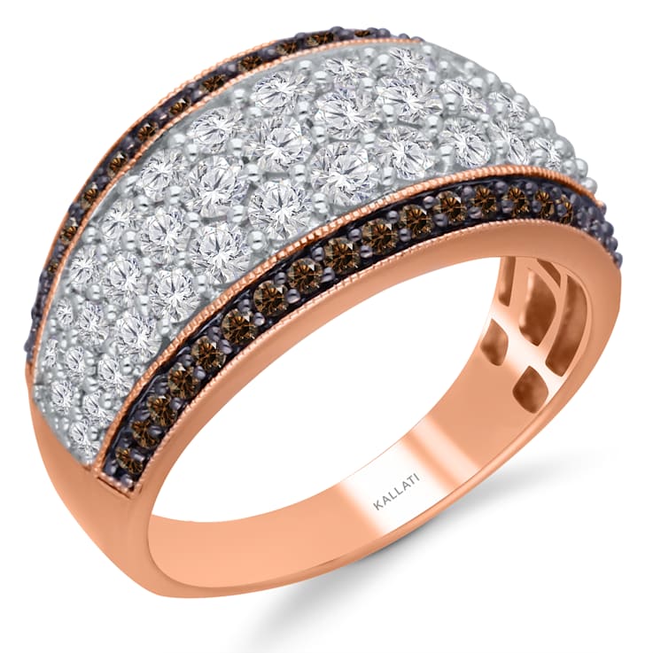 KALLATI Rose Gold "Coco Kallati" 2.00ct Coco and White Diamond Ring