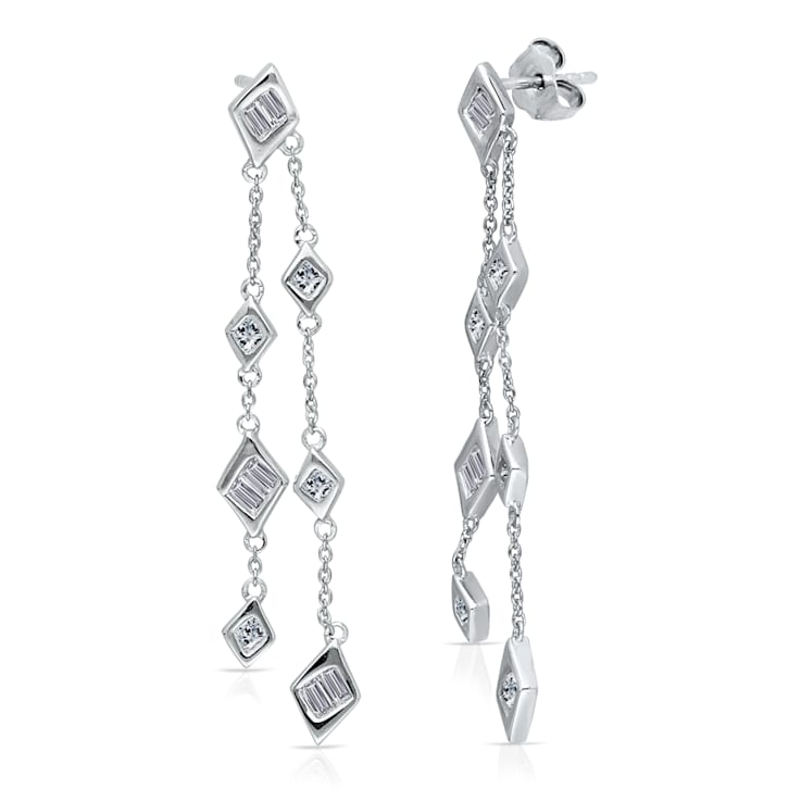 KALLATI White Gold "Legendary" 0.85ct Diamond Earrings