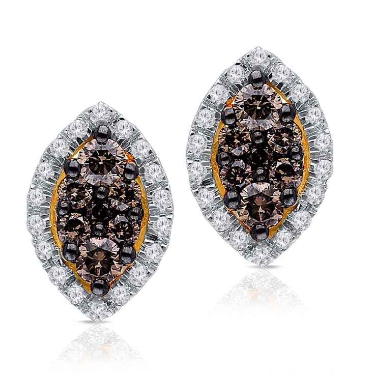 KALLATI  Yellow Gold "Coco Kallati" 0.55 ct Coco and White
Diamond Earrings