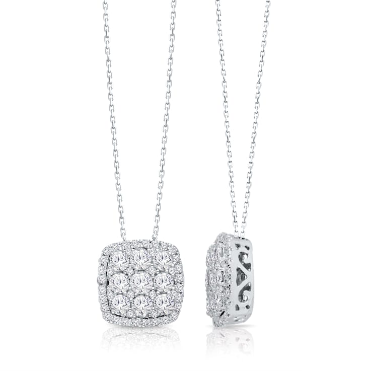 KALLATI White Gold "Princess Royale" 1.00ct Diamond Necklace