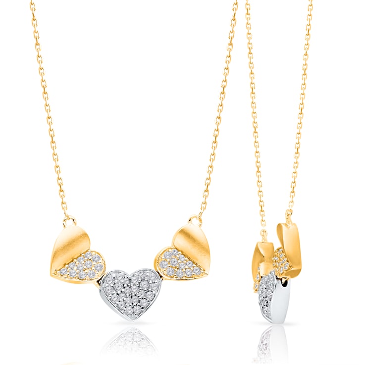 KALLATI Yellow Gold "Eternal" 0.25ct Diamond Necklace