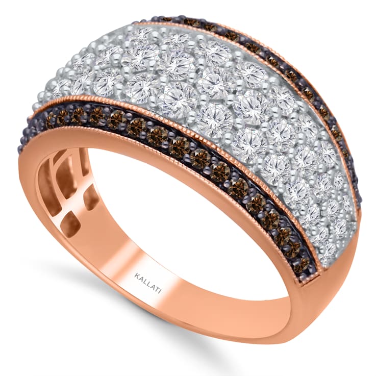 KALLATI Rose Gold "Coco Kallati" 2.00ct Coco and White Diamond Ring