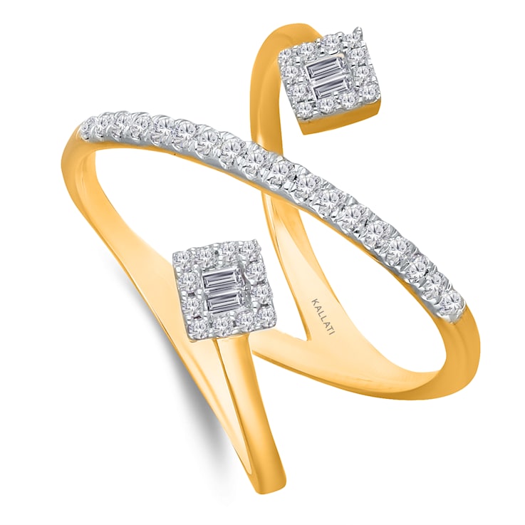KALLATI Yellow Gold 0.35 ctw Diamond Ring