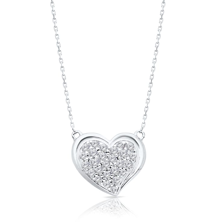 KALLATI White Gold "Eternal" 0.50ct Round White Diamond Necklace