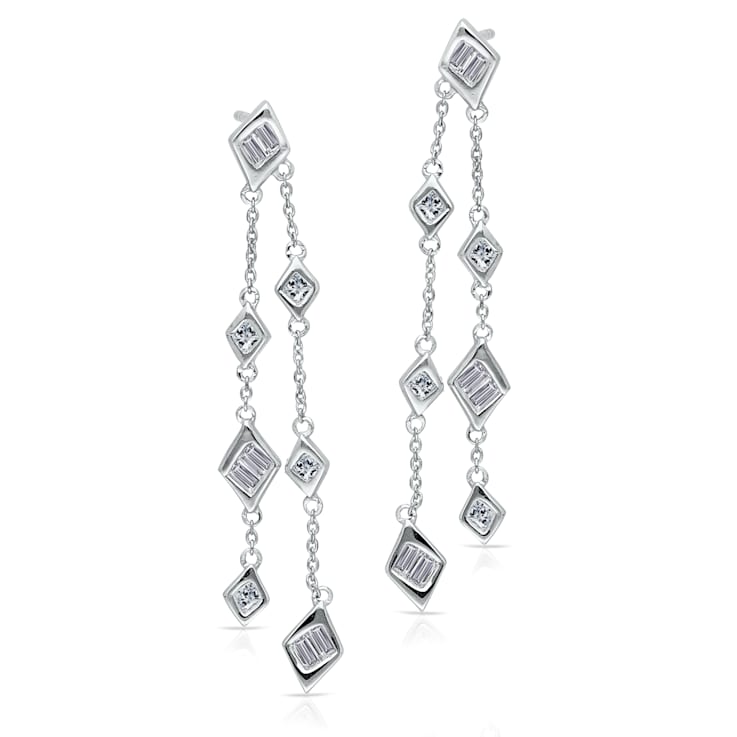 KALLATI White Gold "Legendary" 0.85ct Diamond Earrings