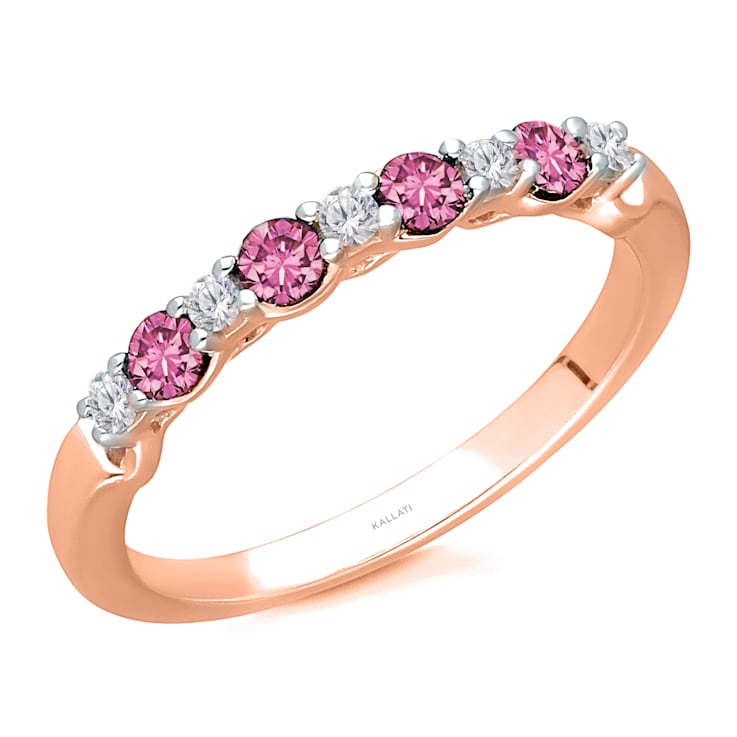 KALLATI Rose Gold "Heirloom" 0.40ctw Pink Sapphire Ring