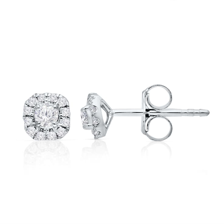 KALLATI White Gold "Eternal" 0.25ct Diamond Earrings