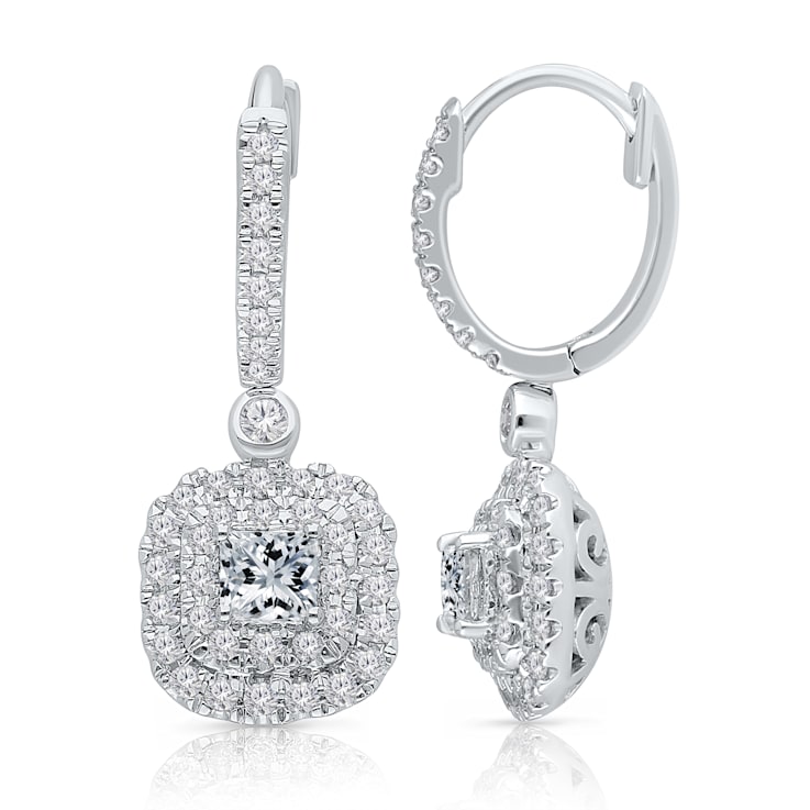 KALLATI 14K White Gold "Princesse Royale" 0.65ct Diamond Earrings