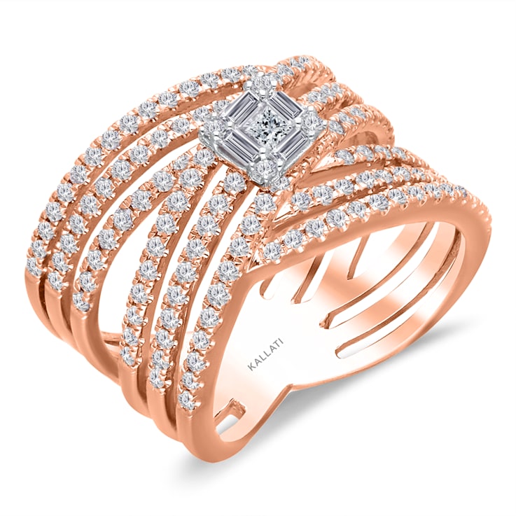 KALLATI Rose Gold "Legendary" 1.30 ct Diamond Ring