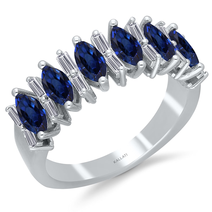 KALLATI White Gold "Heirloom" 2.45 ctw Sapphire Ring