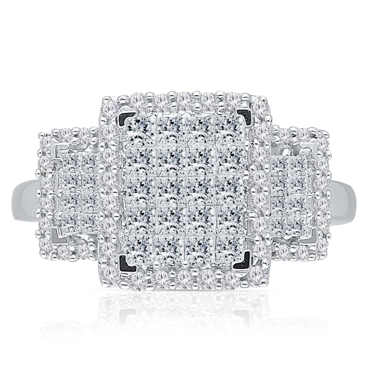 KALLATI White Gold "Princesse Royale" 1.00ct Princess Diamond Ring