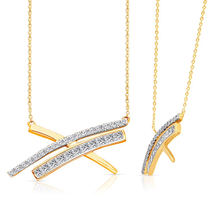KALLATI Yellow Gold "Legendary" 0.75ct Diamond Necklace