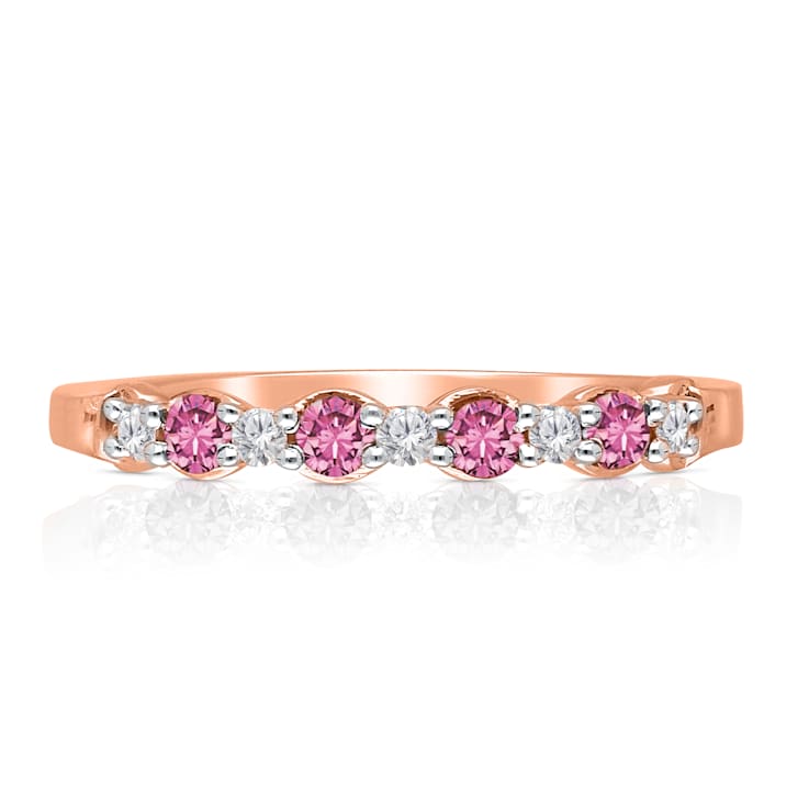 KALLATI Rose Gold "Heirloom" 0.40ctw Pink Sapphire Ring