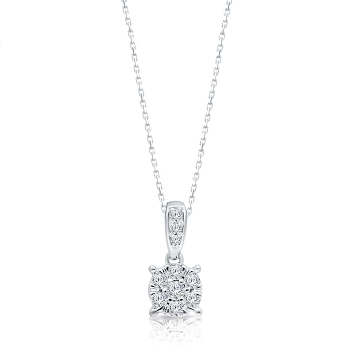 KALLATI White Gold "Eternal" 0.20ct Diamond Pendant