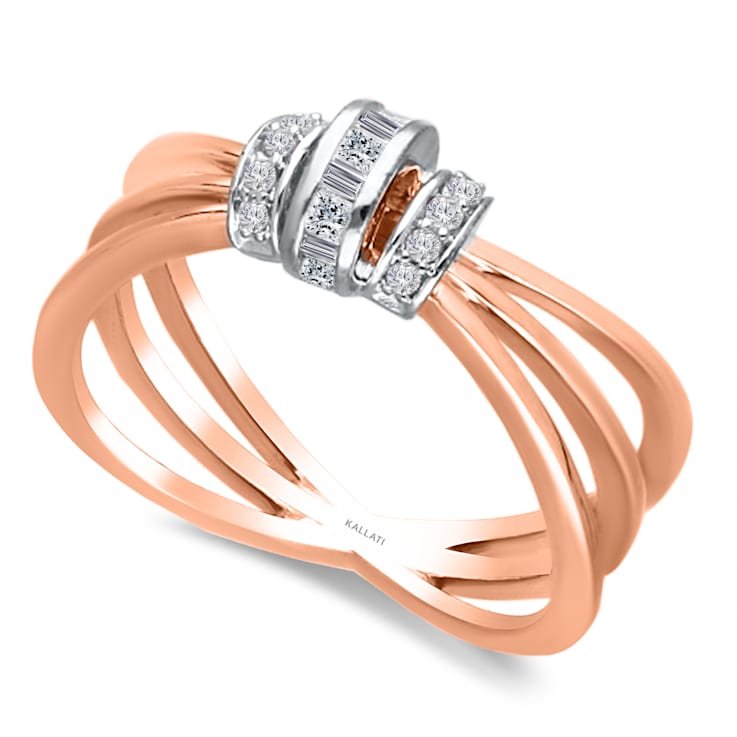 KALLATI Yellow Gold "Eternal" 0.15 ct Diamond Ring