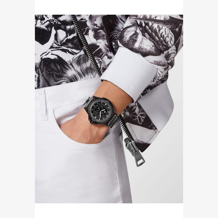 Philipp Plein The $kull Synthetic Strap Watch