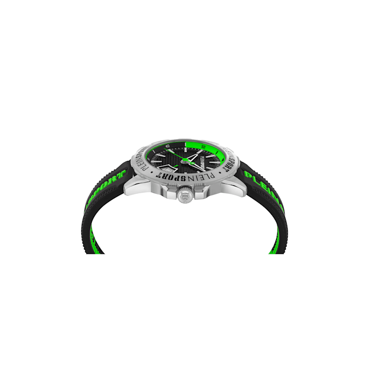 Rampage Black Dial Silicone Strap Watch