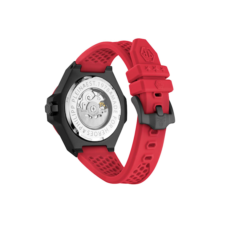 Plein $keleton Royal Silicone Strap Mens Watch