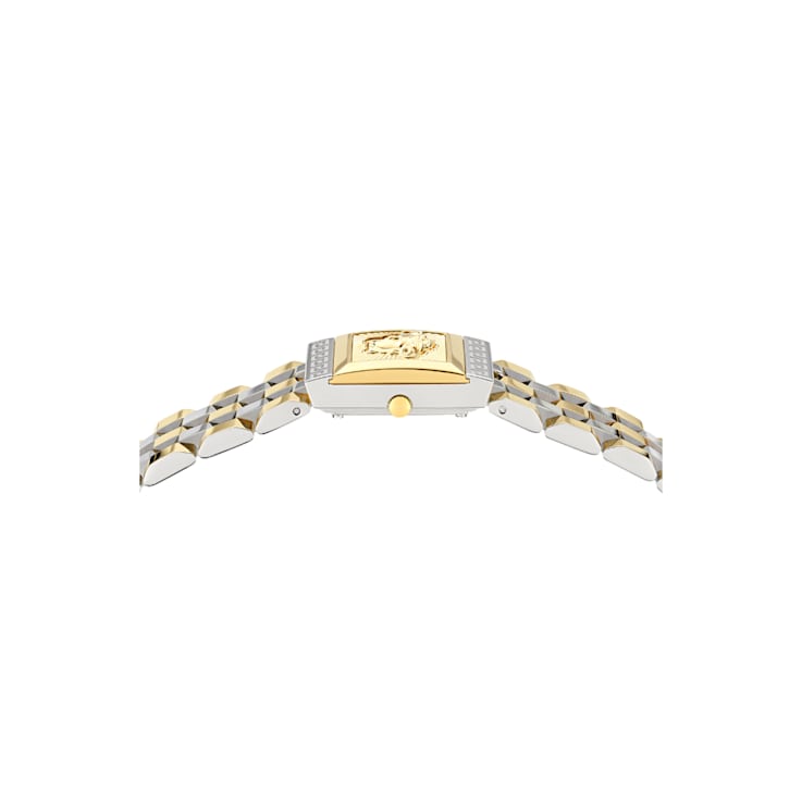 Versace Reveal Green Dial Two-tone Stainless Steel Bracelet Watch