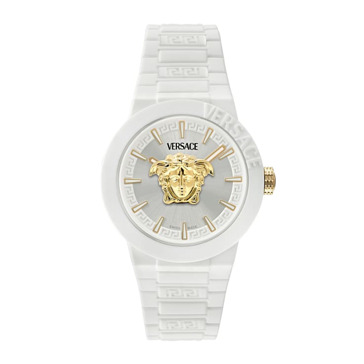 V-Pop White Dial Silicone Watch